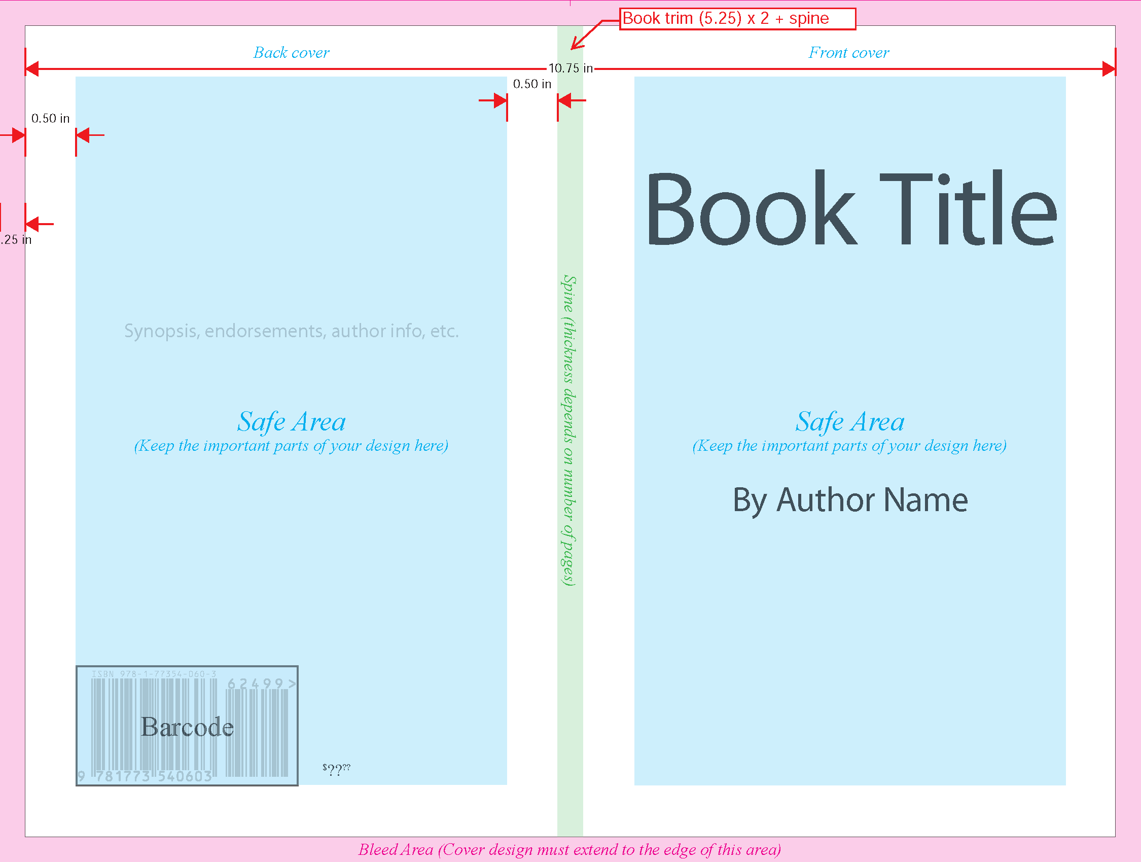 Book cover template