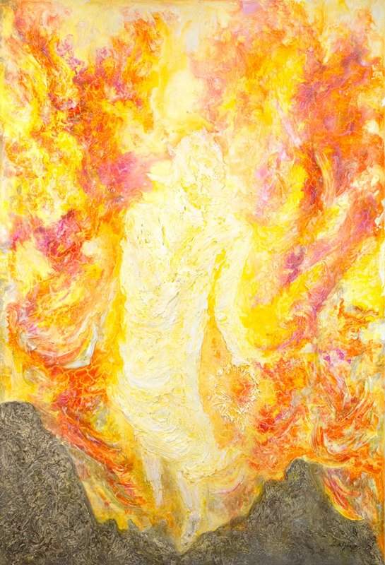 Risen by Lori Youngman painted as part of a series.
